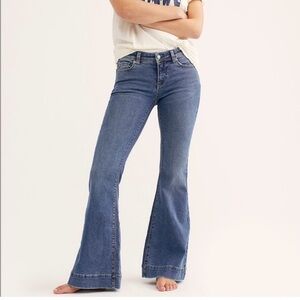 Free people we the free low tide flare jeans